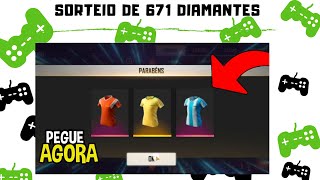 SORTEIO DE 671 DIMAS PARA PEGAR CAMISA DE TIME