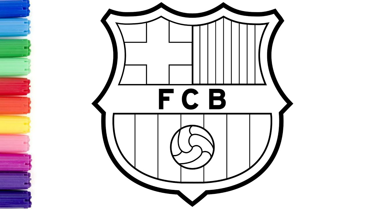 How To Draw Fc Barcelona Logo Drawing Youtube – forHairstyles: Your ...
