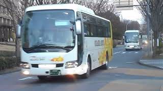 2024.02.09 三菱ふそう エアロエース 大阪バス 大阪200?2 大阪230か22 阪大吹田キャンパス内