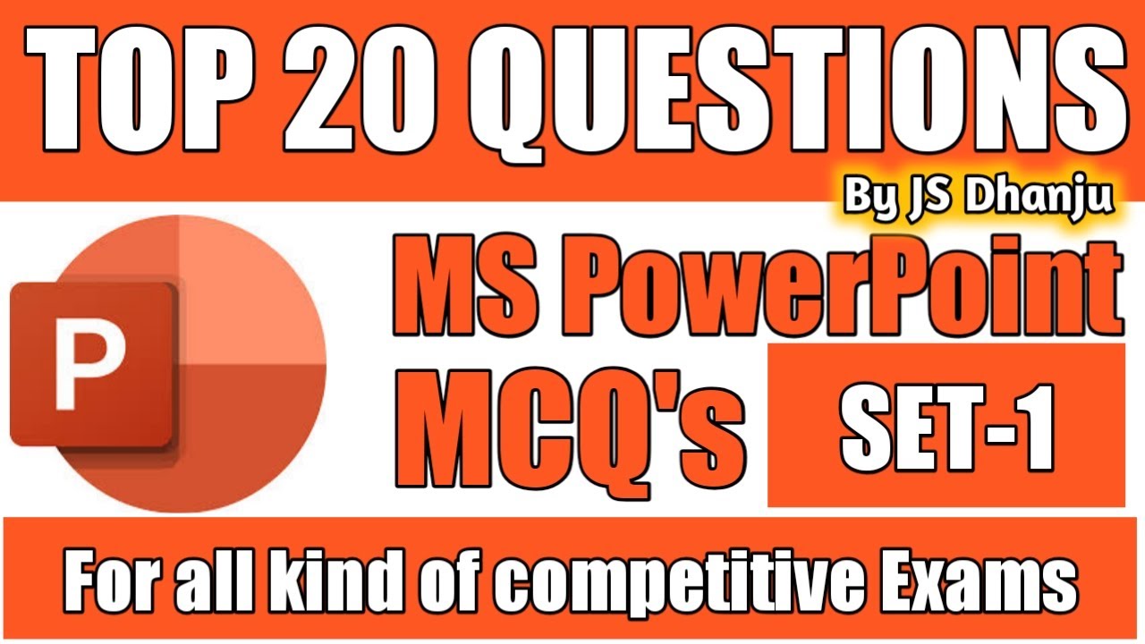 MS Powerpoint Tutorial Set-1 | MS PowerPoint Mcq Question And Answer ...