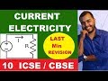 ICSE/CBSE: CLASS10th: Current Electricity: Equivalent Resistance: Circuit Solving: Revision