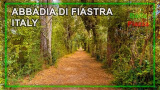 Relaxing Walk into Natural Reserve of Abbadia di Fiastra, Marche, Italy | 4K 60fps (September 2023)