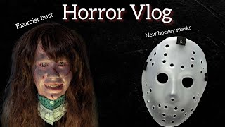 quick horror vlog, The exorcist bust and new Jason masks