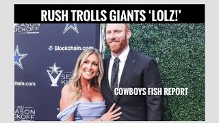 #DallasCowboys Fish Report Live - RUSH TROLLS #GIANTS 'LOLZ'
