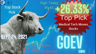 Sept 24, 2021 - TOP PICK GOEV - (+26.33 %) High Keeps Climbing - P/T $14.00  -  #epicstocks