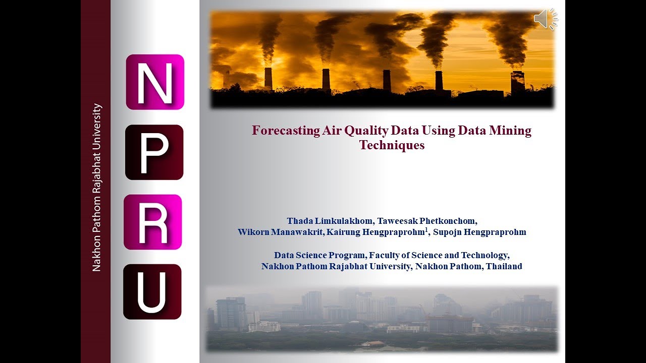Forecasting Air Quality Data Using Data Mining Techniques Data Science