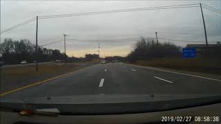 Driver Makes Illegal U Turn On The Garden State Parkway