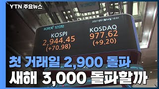 증시, 새해 첫 거래일 2,900 돌파...개인 1조 넘게 순매수 / YTN