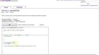 Codingbat - doubleChar (Java)