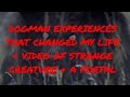 DOGMAN EXPERIENCE THAT CHANGED MY LIFE & A VIDEO OF STRANGE CREATURE & A PORTAL