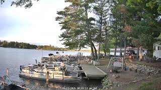 The docks at Outers Resort on Prairie Lake in Chetek WI