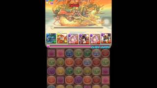 パズドラ　一度きりチャレンジ！2　Lv10【7×6マス】　覚醒ヤマタノオロチ　x　覚醒アヌビス