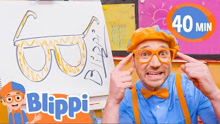 Learn How To Draw Blippi's Glasses! | BEST OF BLIPPI ARTS AND CRAFTS | Blippi Toys