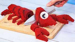 Giant Lobster Catch and Cook | Magnetic Balls & Stop Motion Cooking Video