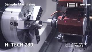 Hi-TECH 230 | Pinion | CNC Lathe | Horizontal Turning Center | Machine Working