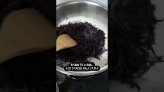 Kali Gajar Ka Halwa #recipereels #veganrecipes #blackcarrots