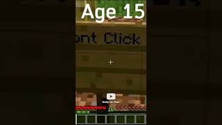 Minecraft Traps At Different Ages (World's Smallest Violin) #shorts