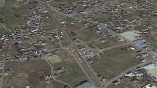 Google Earth　春日居町駅（山梨県）かすがいちょう　中央本線