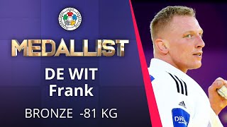 DE WIT Frank Bronze medal Judo World Judo Championships Seniors Hungary 2021