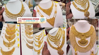 4gram To 40gram Gold Necklace Designs | Light weight New Arrivals For wedding Season |Saravana Elite