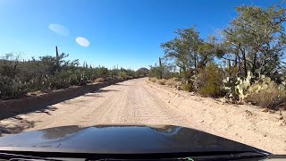 Saguaro National Park - Tucson Mountain District - Bajada Loop Drive (4x Speed)