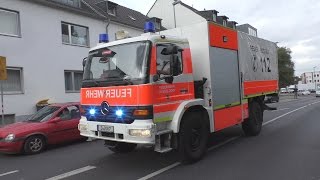 (Gong+Durchsage) GW-A Und SW2000 LZ19 Feuerwache 10 Feuerwehr Düsseldorf