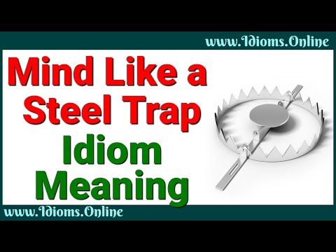 What does it mean when someone calls you a steel trap?