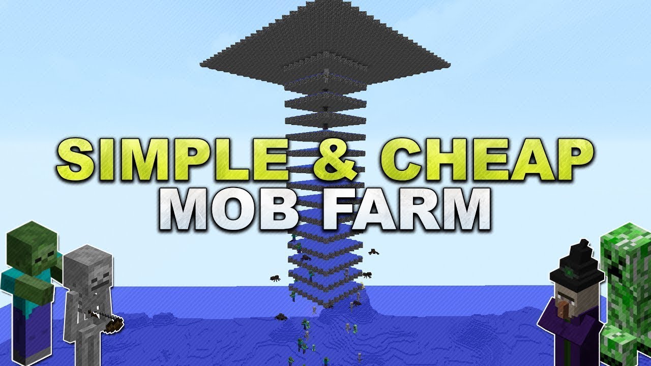 How To Build A Simple Mob Farm - YouTube