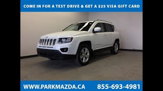 WHITE 2014 Jeep Compass  Review Sherwood Park Alberta - Park Mazda