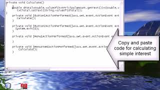 Video tutorial on developing Java windows application Java GUI Development Simple interest YouTu