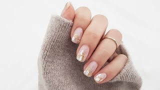 Elegant Wedding Nails | Shell Nail Art Tutorial | 优雅婚礼美甲 | 天然贝壳美甲