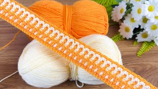 Unusual crochet pattern! you won’t believe it. only 2 rows! crochet stitch/ baby blanket