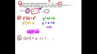 Linear Approximation (Example Problem 4) - AP Calculus