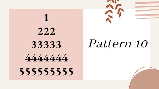 10 Pattern10 half diamond star pattern with numbers using python.