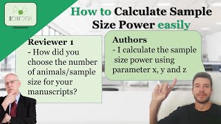 How to calculate Sample Size using Power Analysis to answer your reviewers 👨🏻🔬 #Power #analysis