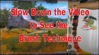 Slow Down Video to See Brushstroke Technique
