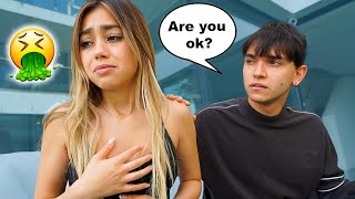 Throw Up PRANK On My BOYFRIEND TO See How He Reacts..