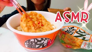 ASMR 咀嚼音|どん兵衛🍜ざくざく天ぷらうどん /튀김 우동/Tempura Udon【Real Sound Eating/mukbang/モッパン/noodle/麺/pasta/ラーメン】