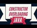 what is constructor overloading in Java || multiple constructor in java
