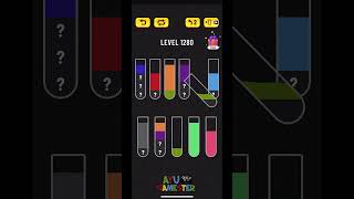 Water Sort puzzle level 1280 | AYU Gamester #shorts