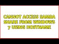 Ubuntu: Cannot access Samba share from windows 7 using hostname