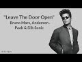 Bruno Mars, Anderson, .Paak & Silk Sonic - Leave the Door Open (Lyrics)