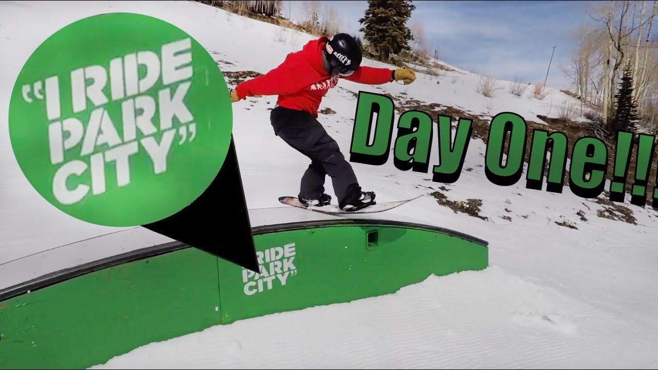 Snowboarding Park City Utah Day One - Canyons Side - (Day 36, Season 2 ...