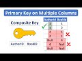 Primary key on two columns SQL Server