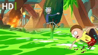 Evil Morty destroy Citadel - Rick and Morty  Season 5(green portal)