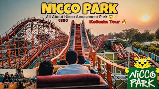 Nicco🏞️ Amusement Park🔵🖤 kolkata❤️😱 | India First Amusement Park All Rides #निक्कोपार्क #niccopark