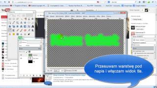 Gimp Tutorial: Napis święcący w ciemności