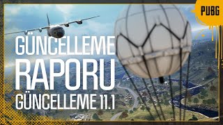 Güncelleme Raporu 11.1 - Paramo, Acil Kurtarma Balonu | PUBG