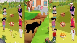 বাবা আমার সাপ দেখে ভয় করে🐍| Bangla cartoon 2025 #funny #comedy #cartoon #animation #shortvideo