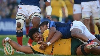 Will Skelton Wallabies Debut and try